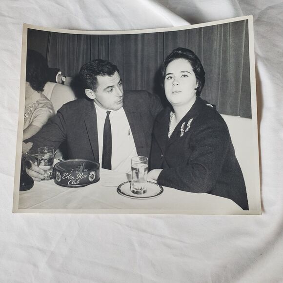 Eden Roc Club 8x10 Photo B&W Vintage Hollywood Couple? - Picture 1 of 9
